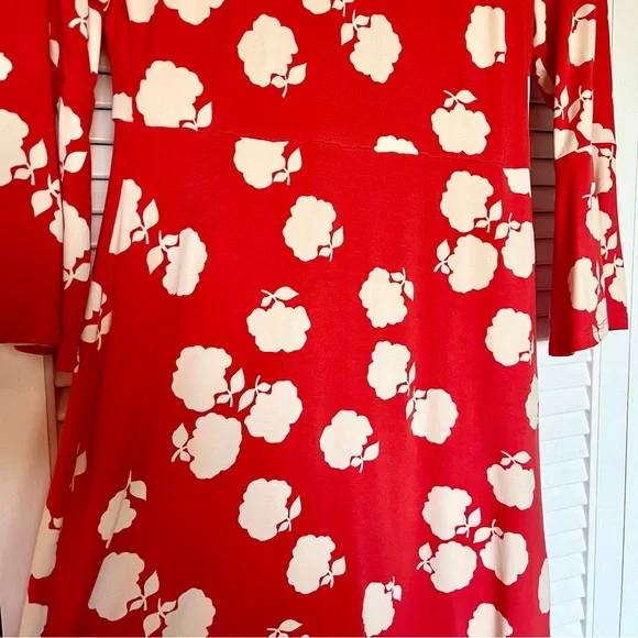 Boden Floral Orange Dress - Picture 9 of 16